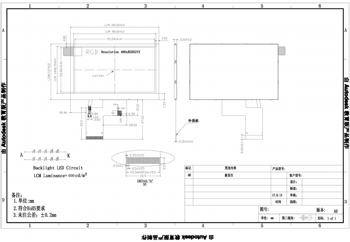 4.3” TFT LCD-01